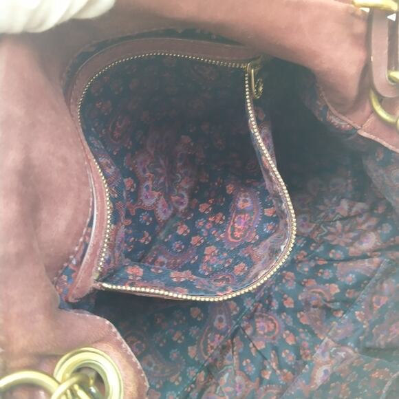 Marc By Marc Jacobs Brown Leather Push Lock Flap Closure Chain Strap Hobo Bag - Picture 15 of 16